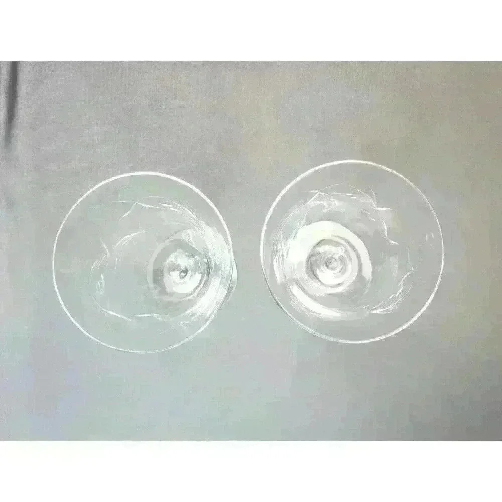 Vintage Susquehanna Fantasy Pattern Water Goblets Floral Wine Glasses (Set of 2) - Picture 3 of 4